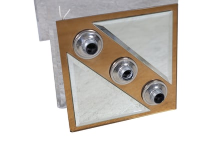 Copper Mirrored Ceiling Fixture