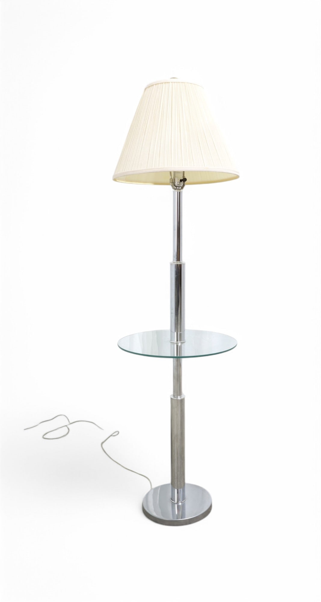 Mid Century Chrome & Glass Floor Lamp (1 of 6)
