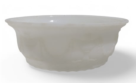Frosted Carved  Glass Light Fixture