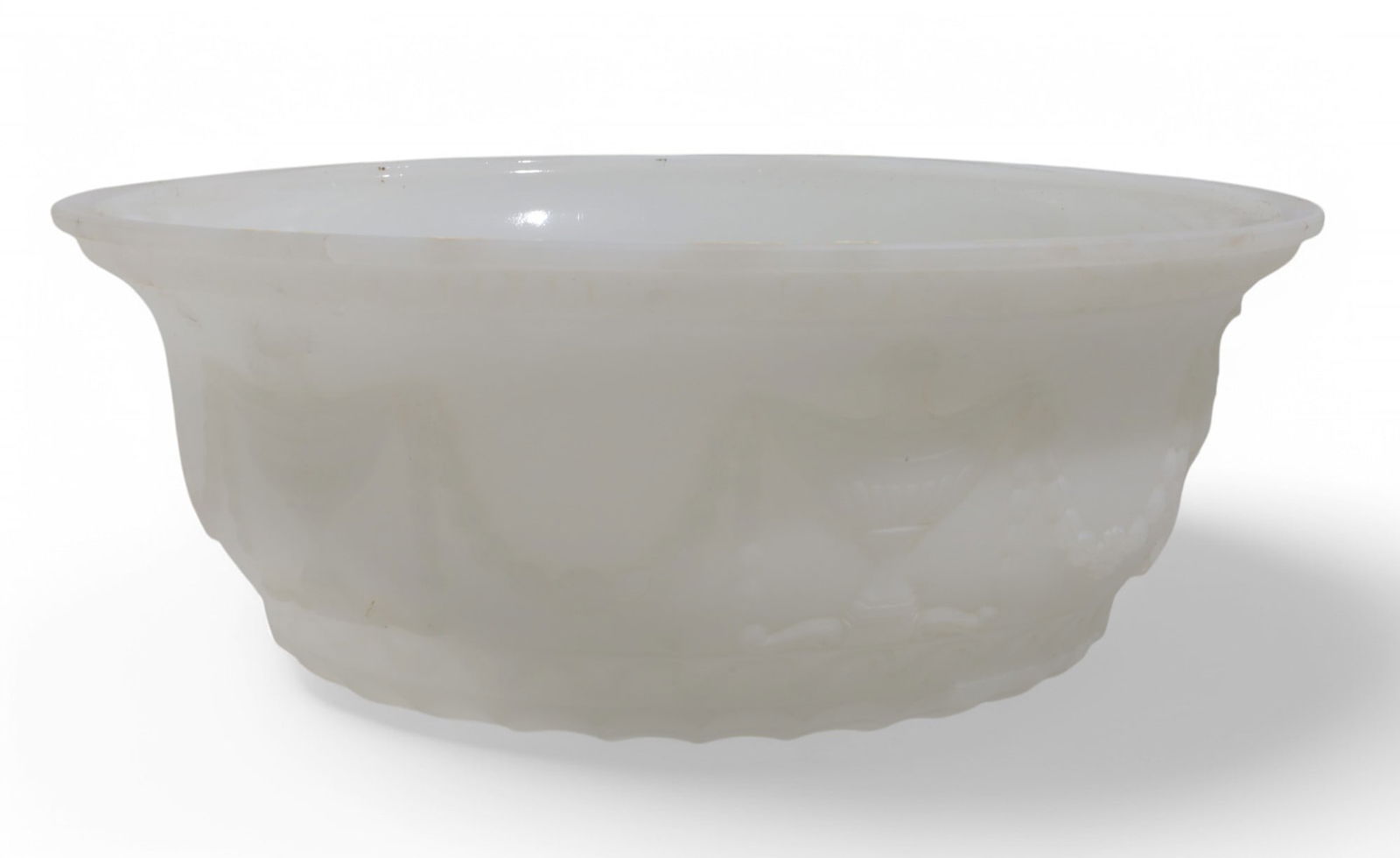 Frosted Carved  Glass Light Fixture (1 of 9)