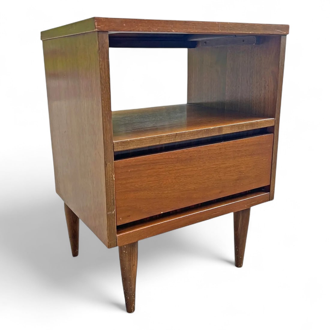 Mid Century Walnut Nightstand (1 of 5)