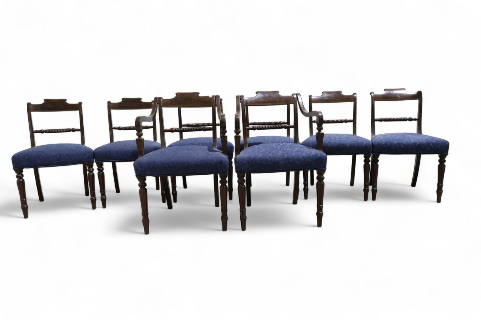 Antique Mahogany Dining Chairs - 8 (1 of 10)