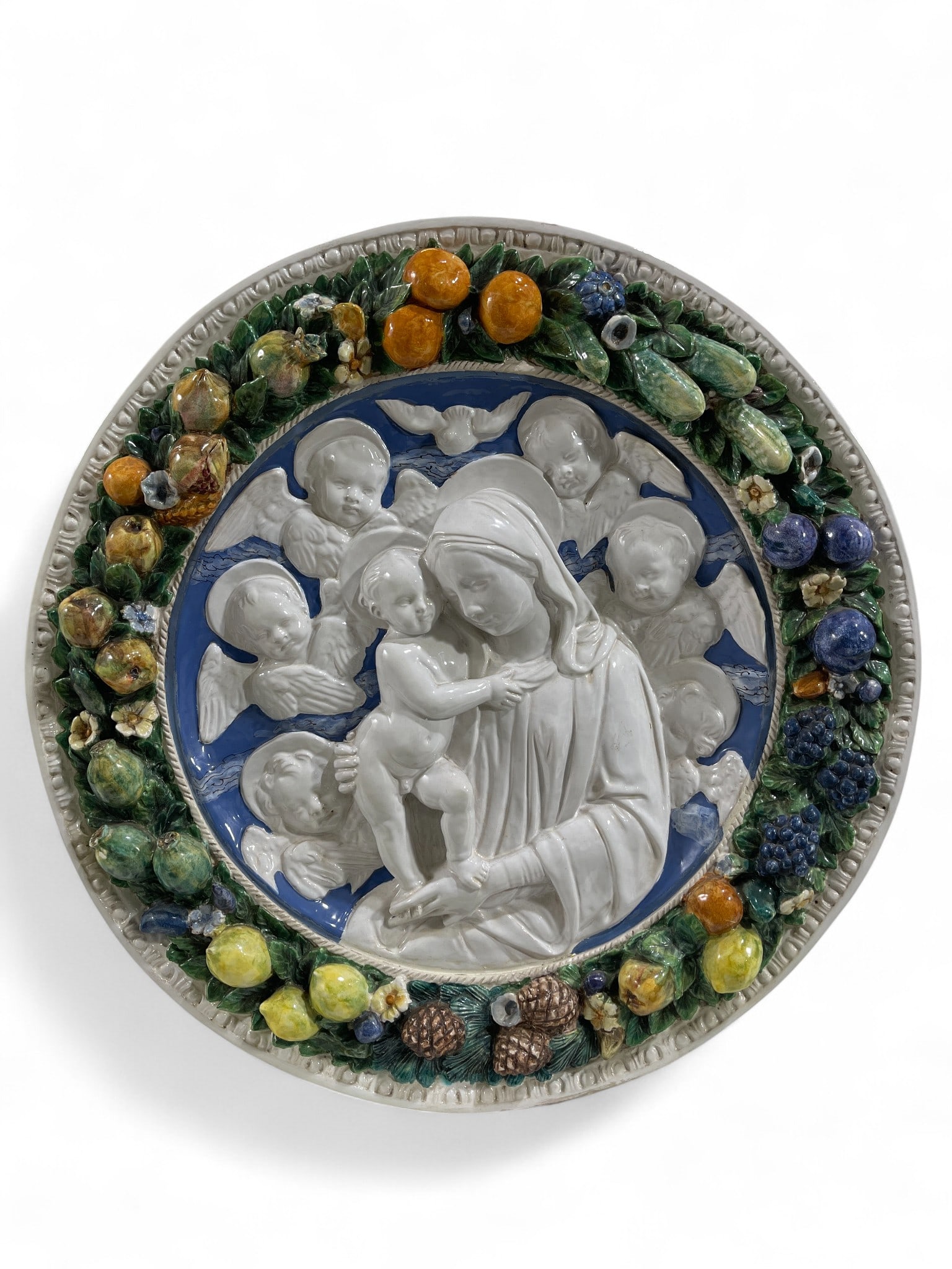Della Robbia Italian Porcelain Plaque (1 of 11)