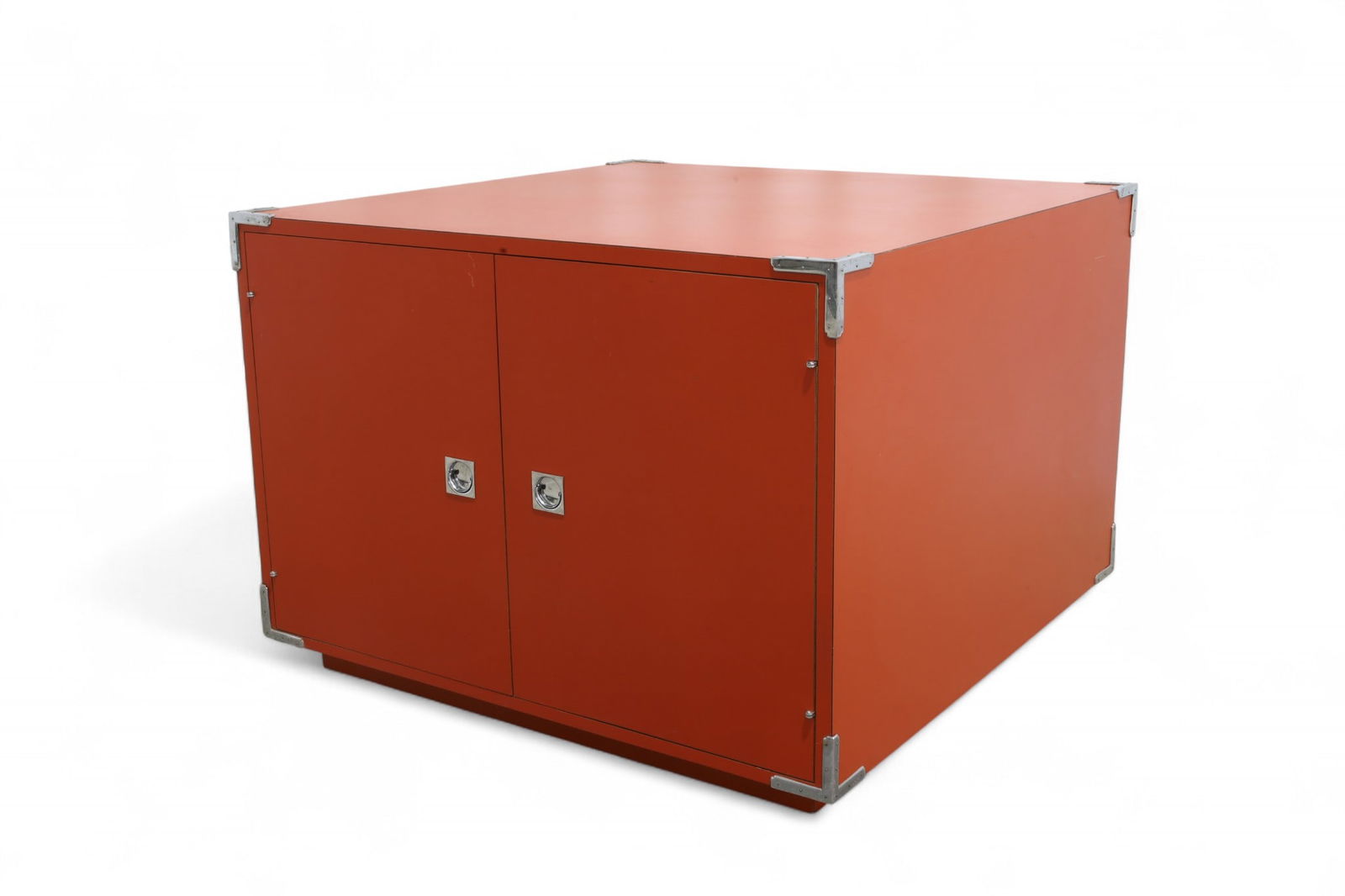 Jack Cartwright Founders Cabinet: A Jack Cartwright for Founders orange laminate cabinet with 2 drawers Dimensions:24x34