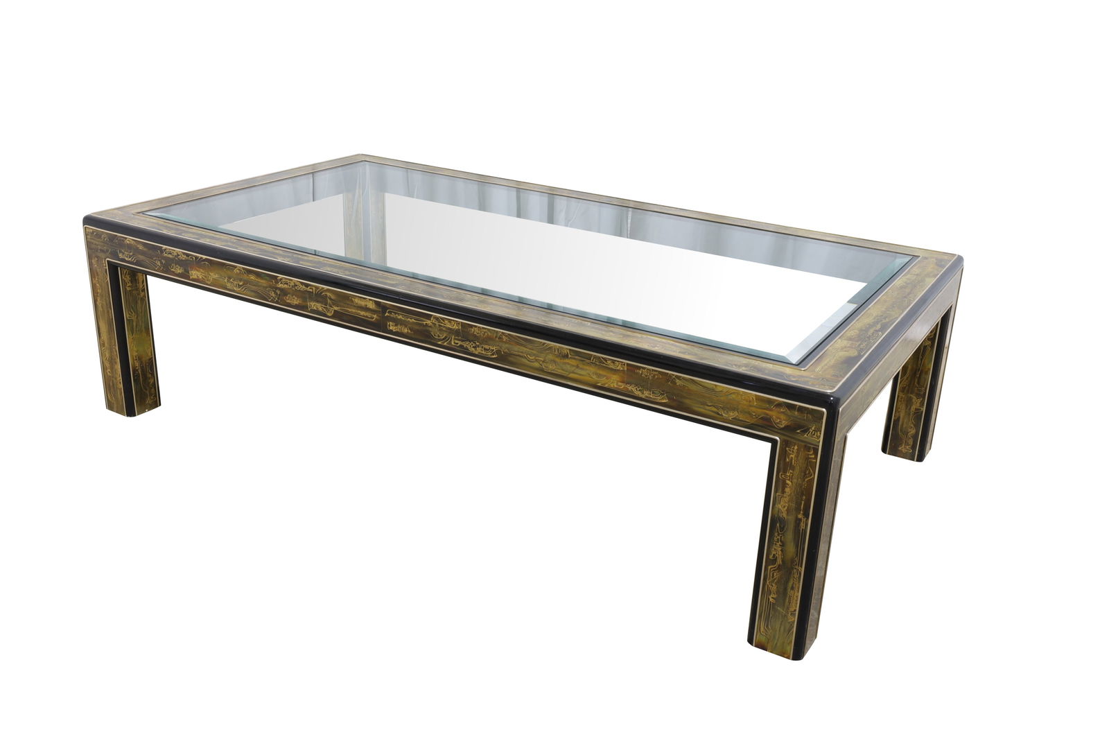 Bernard Rhone Mastercraft  Etched Coffee Table (1 of 12)
