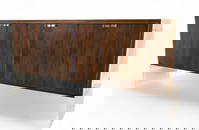 Bernhardt Flair Rosewood & Lucite Credenza