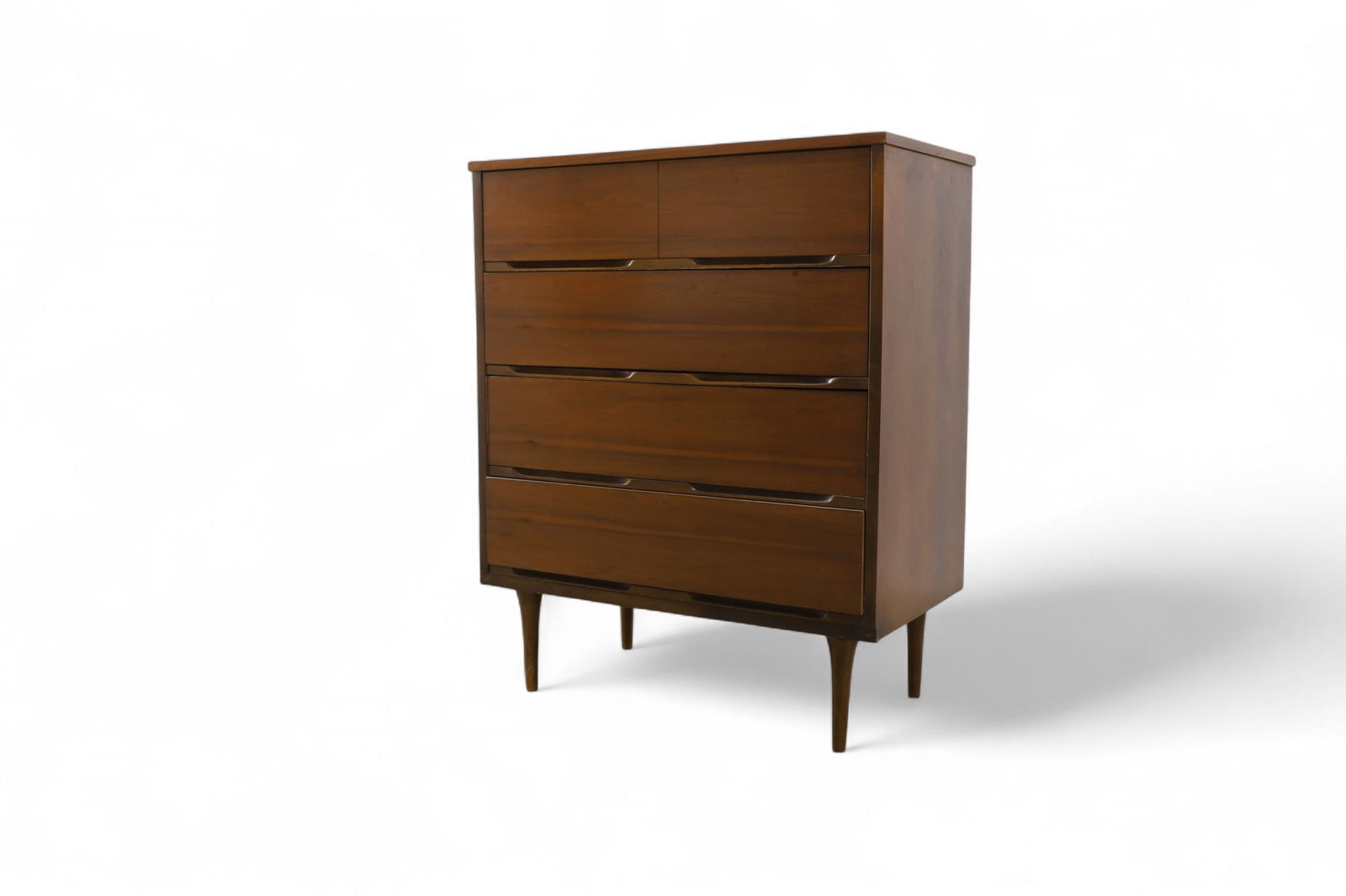 Mid Century Walnut High Chest (1 of 8)