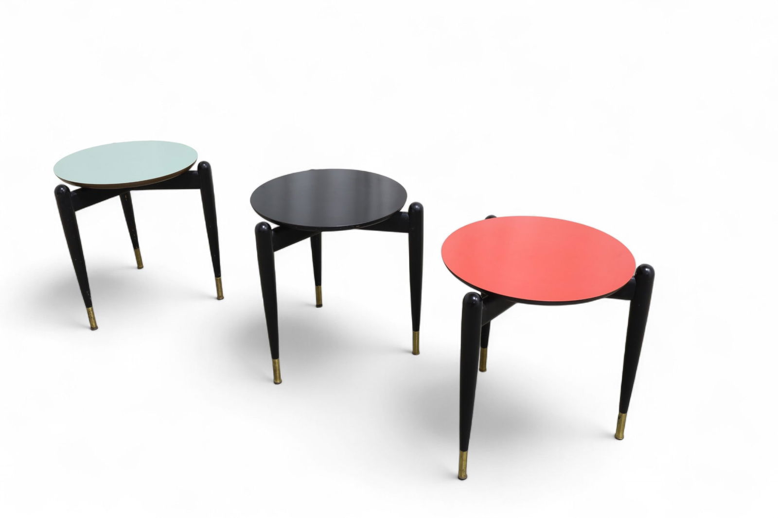 Mid Century Stacked Miulticolor Tables - 3 (1 of 11)