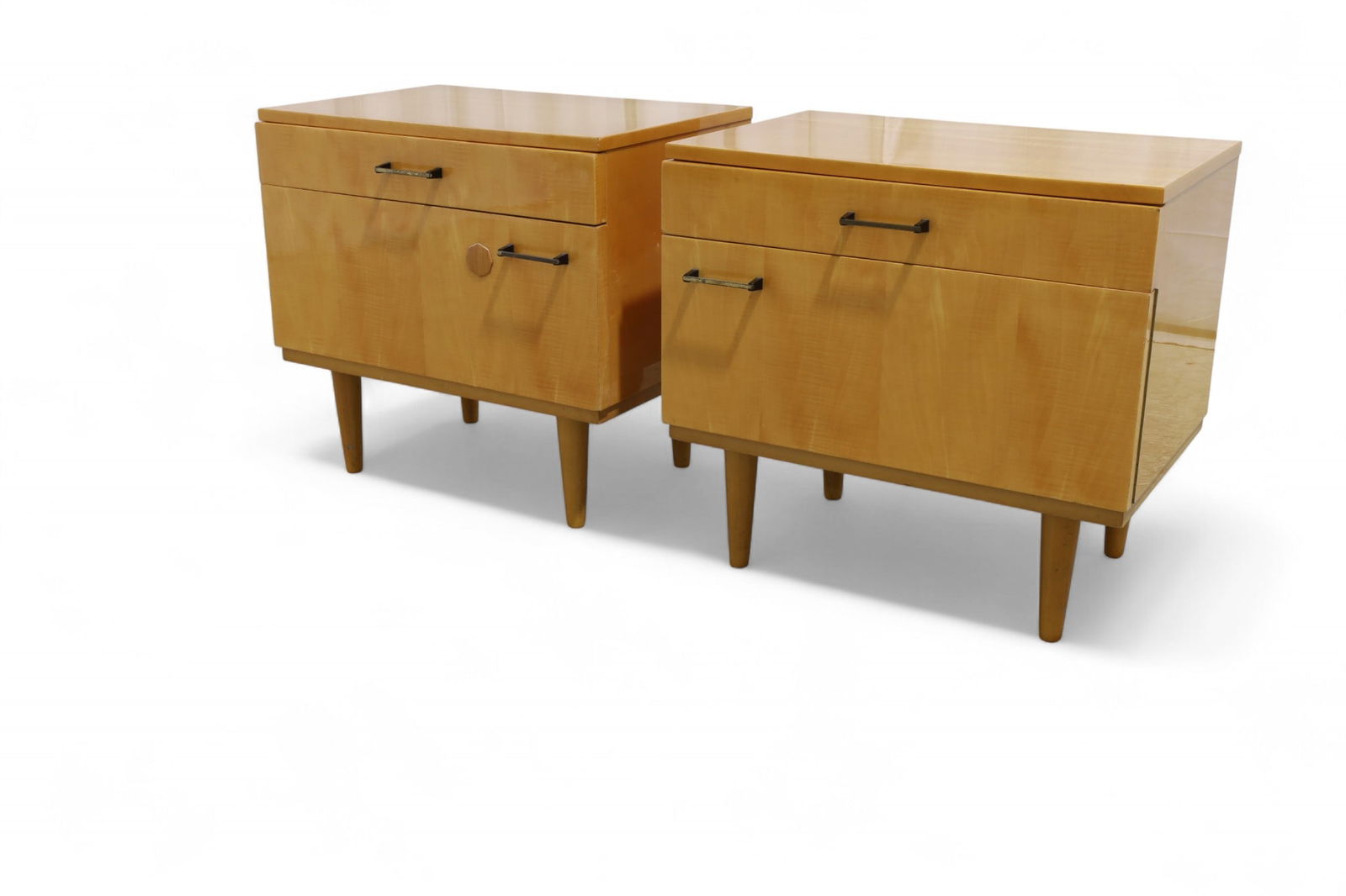 Maple Mid Century End Stands - Pair (1 of 14)