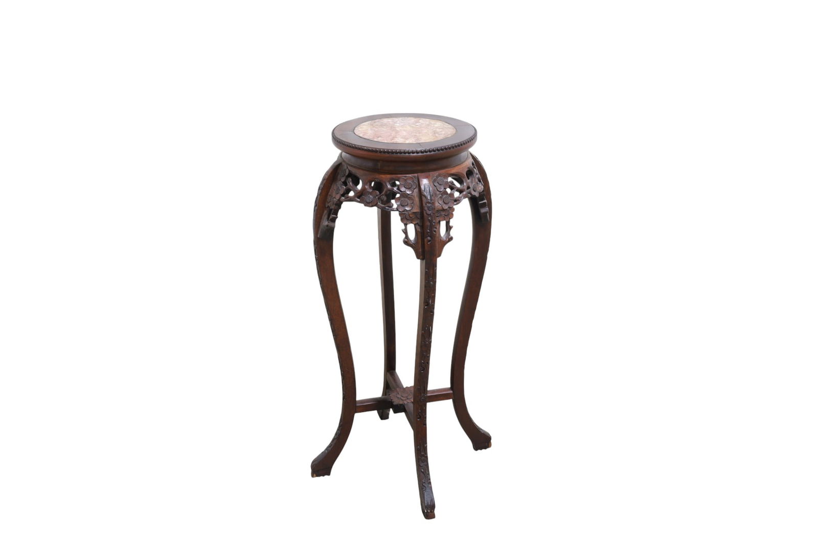 Chinese Teak & Marble Stand (1 of 10)