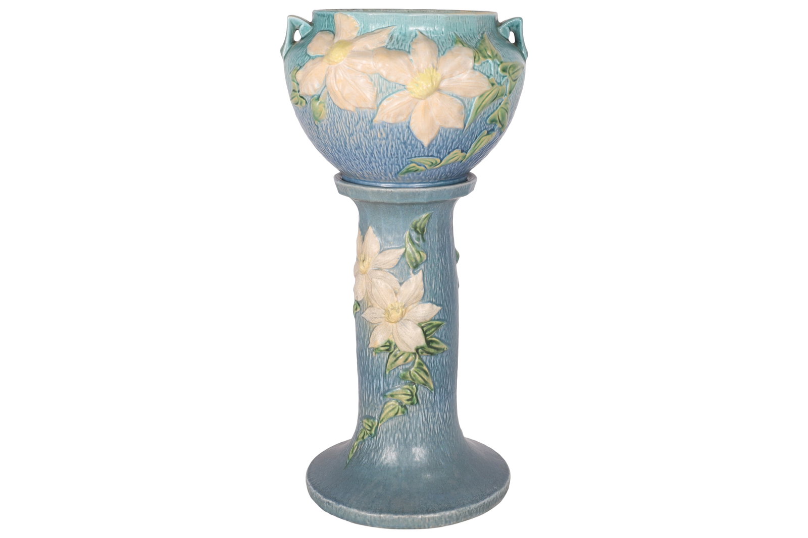 Roseville 2 Part Jardiniere: Roseville 2 Part Jardiniere. Dimensions 25x12