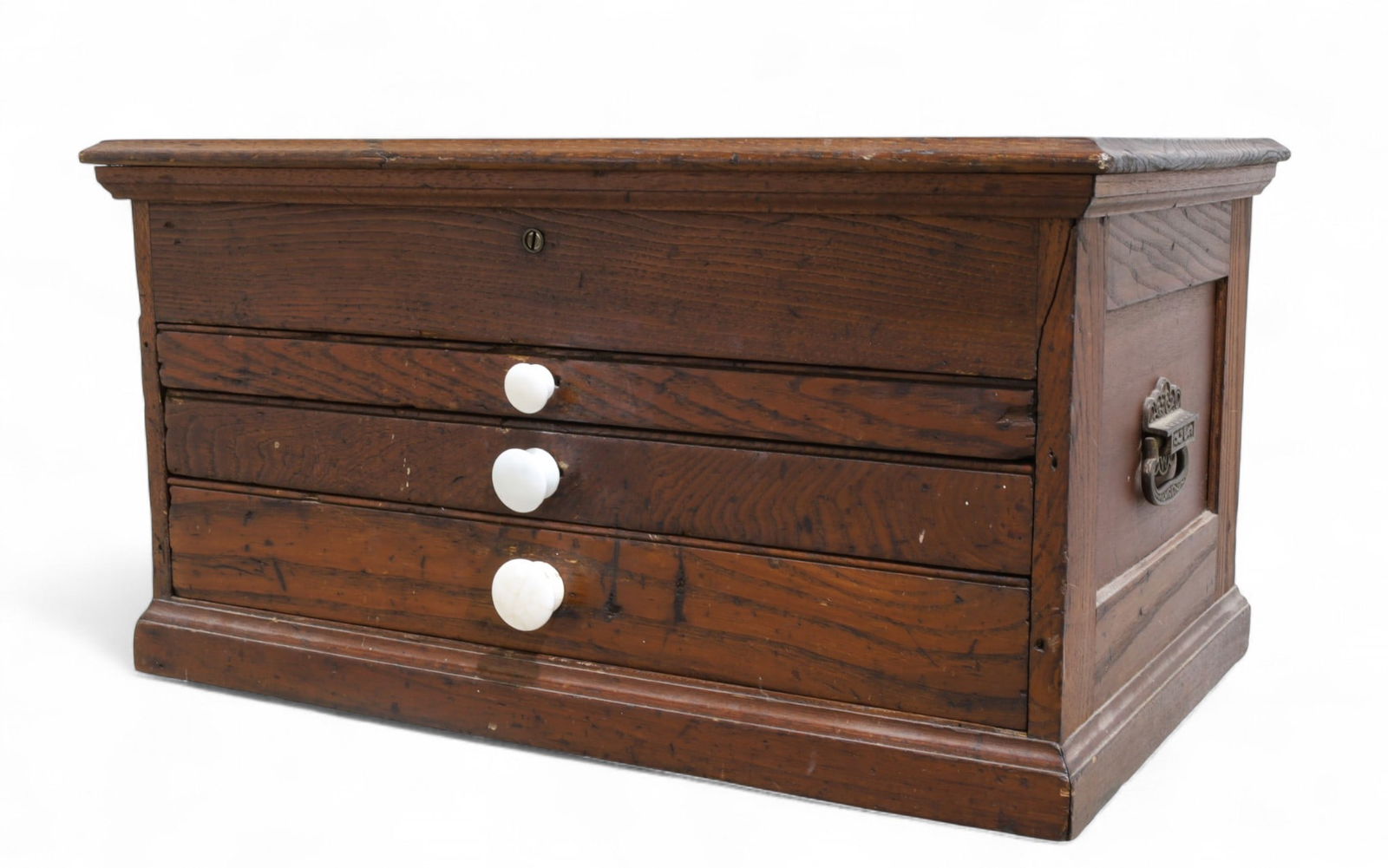 Oak Spool Cabinet: An oak spool cabinet Dimensions:12x24x14.5