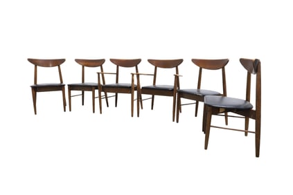 Stanley Danish Style Dining Room Chairs - 6