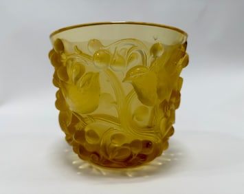 Signed "R. Lalique France" Avallon Vase by René Lalique