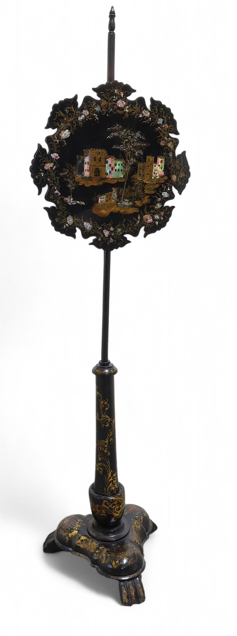 Antique Inlaid Fire Screen (1 of 13)