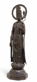 Cast Iron Guan Yin Statue