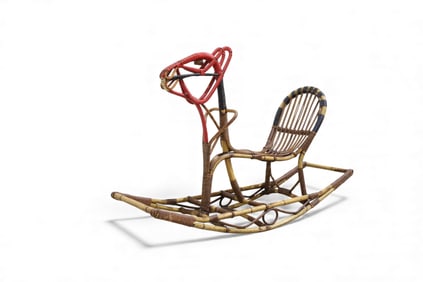 Nissen Rattan Rocking Horse