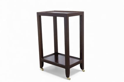 Brown Cobra Skin Telephone Table