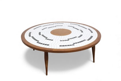 Mid Century Mosaic Tile Coffee Table