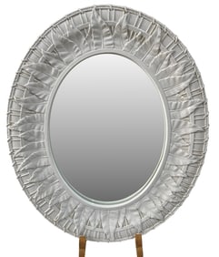 Italian Porcelain Oval Mirror