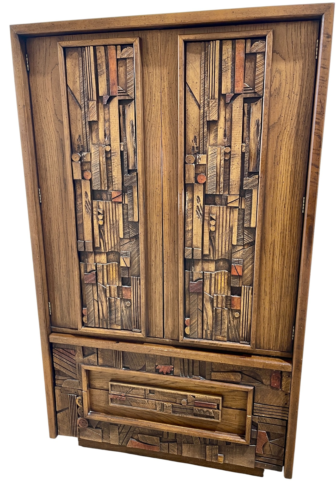Lane Brutalist Tiki High Chest (1 of 9)