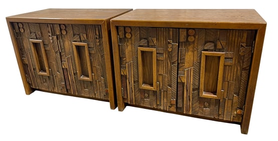 Lane Brutalist  Tiki End Stands - Pair