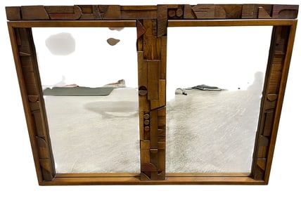 Lane Tiki Brutalist Double Mirror