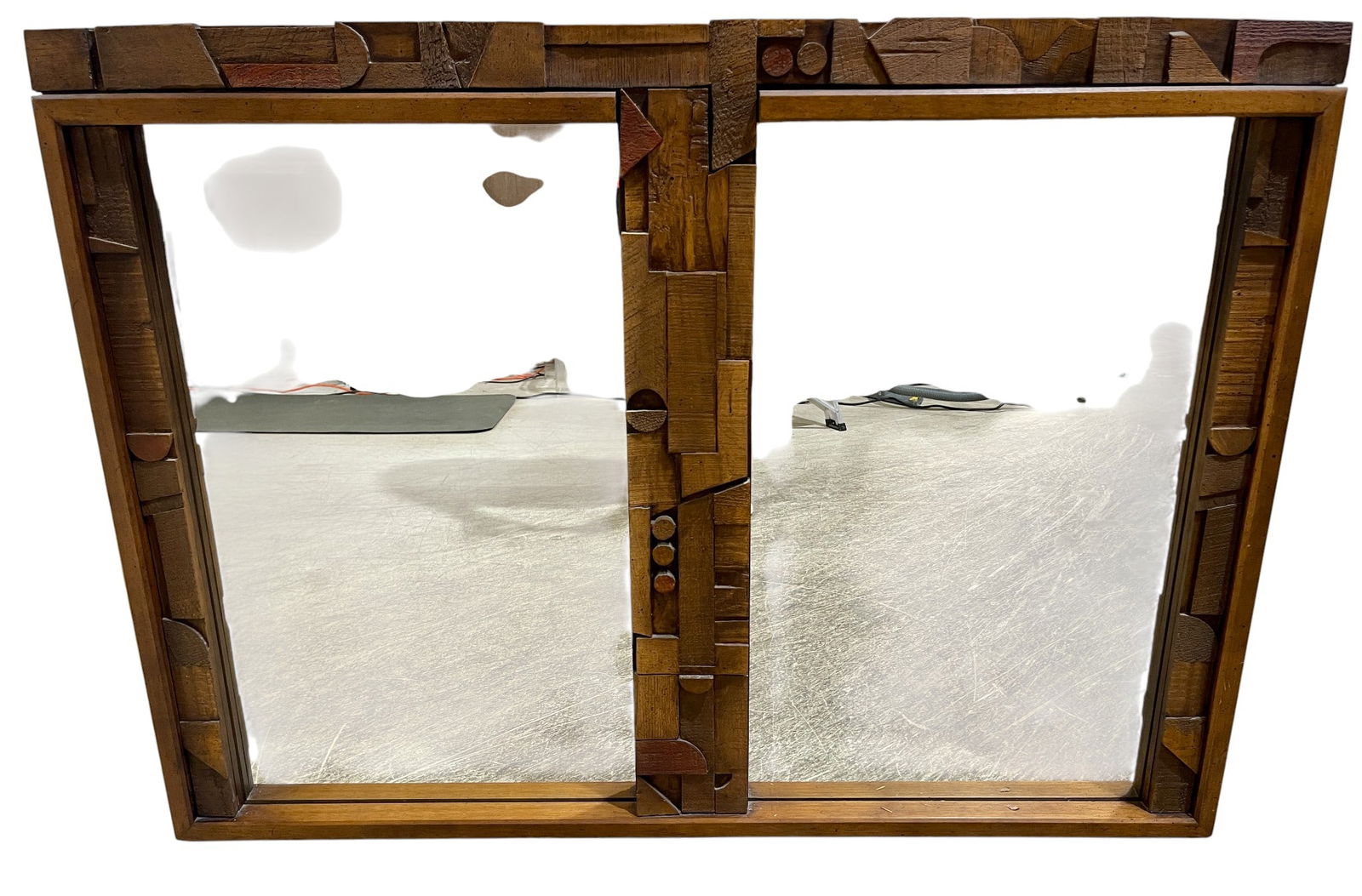 Lane Tiki Brutalist Double Mirror (1 of 8)