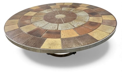 Signed Haslev Danish Tile Coffee Table