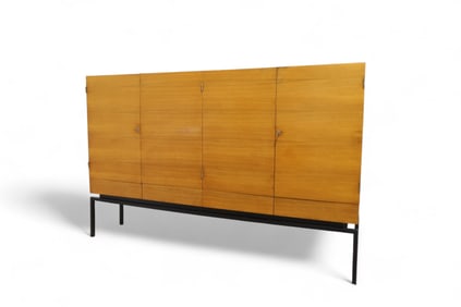 Leo Bub Teak  Cabinet on Iron Base