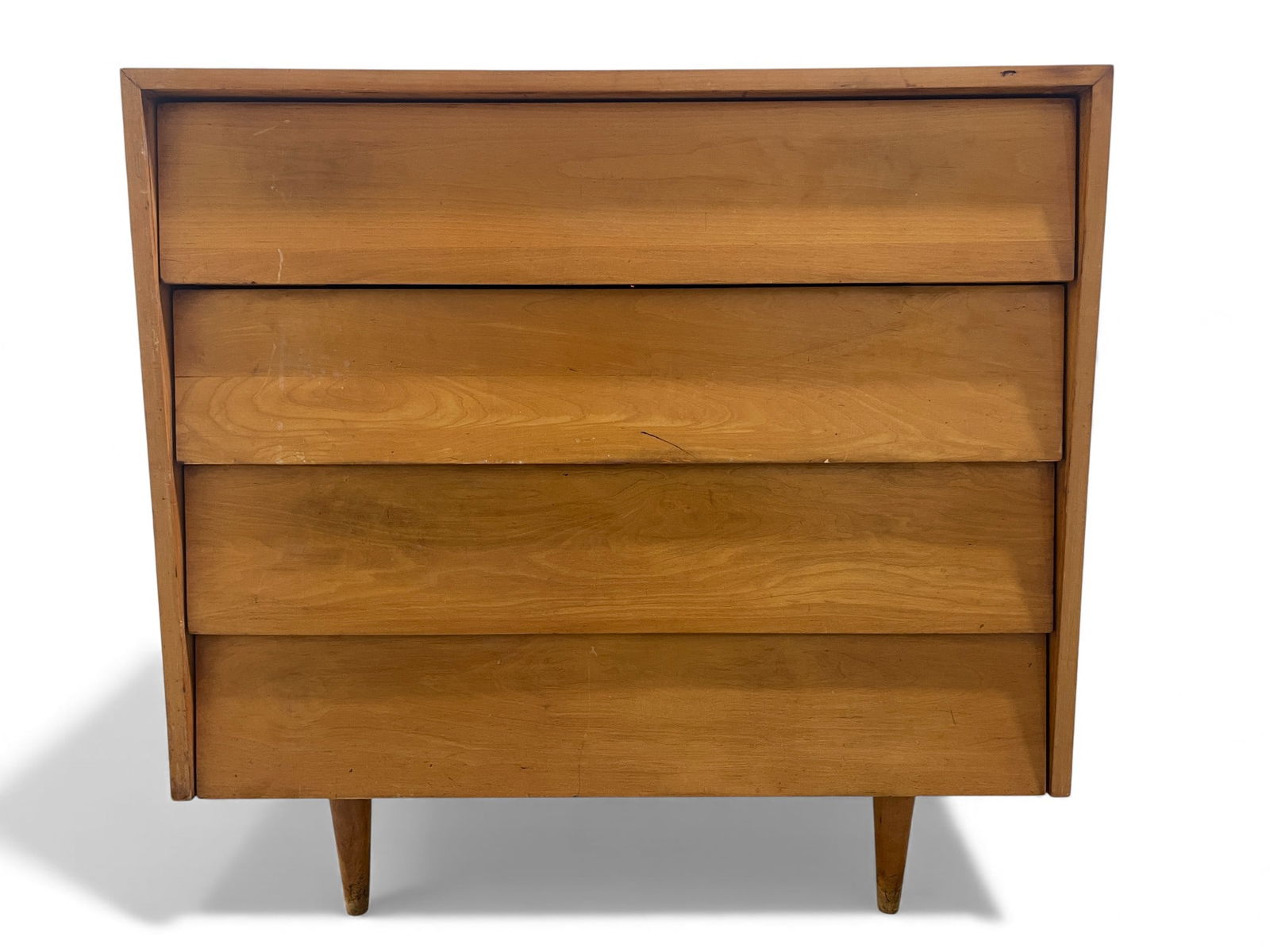 Florence Knoll Mid Century Maple Dresser: A Florence Knoll Mid Century Maple Dresser