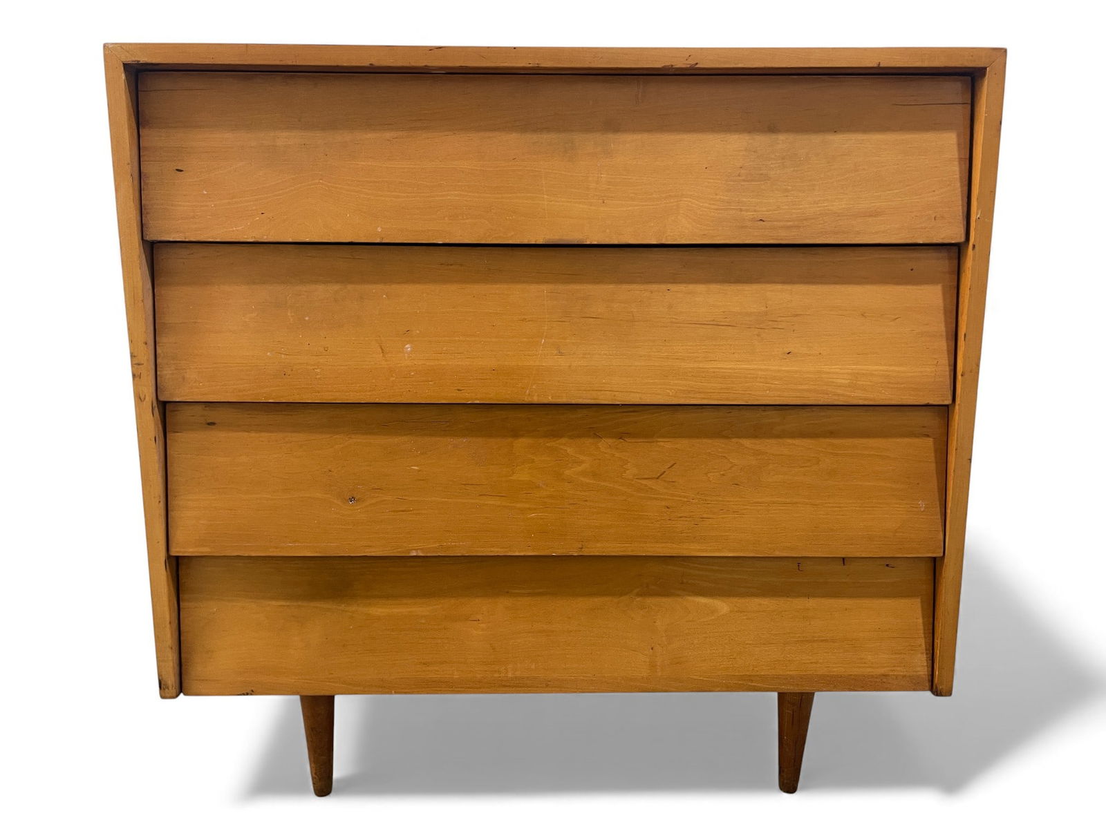 Florence Knoll Mid Century Maple Dresser: A Florence Knoll Mid Century Maple Dresser