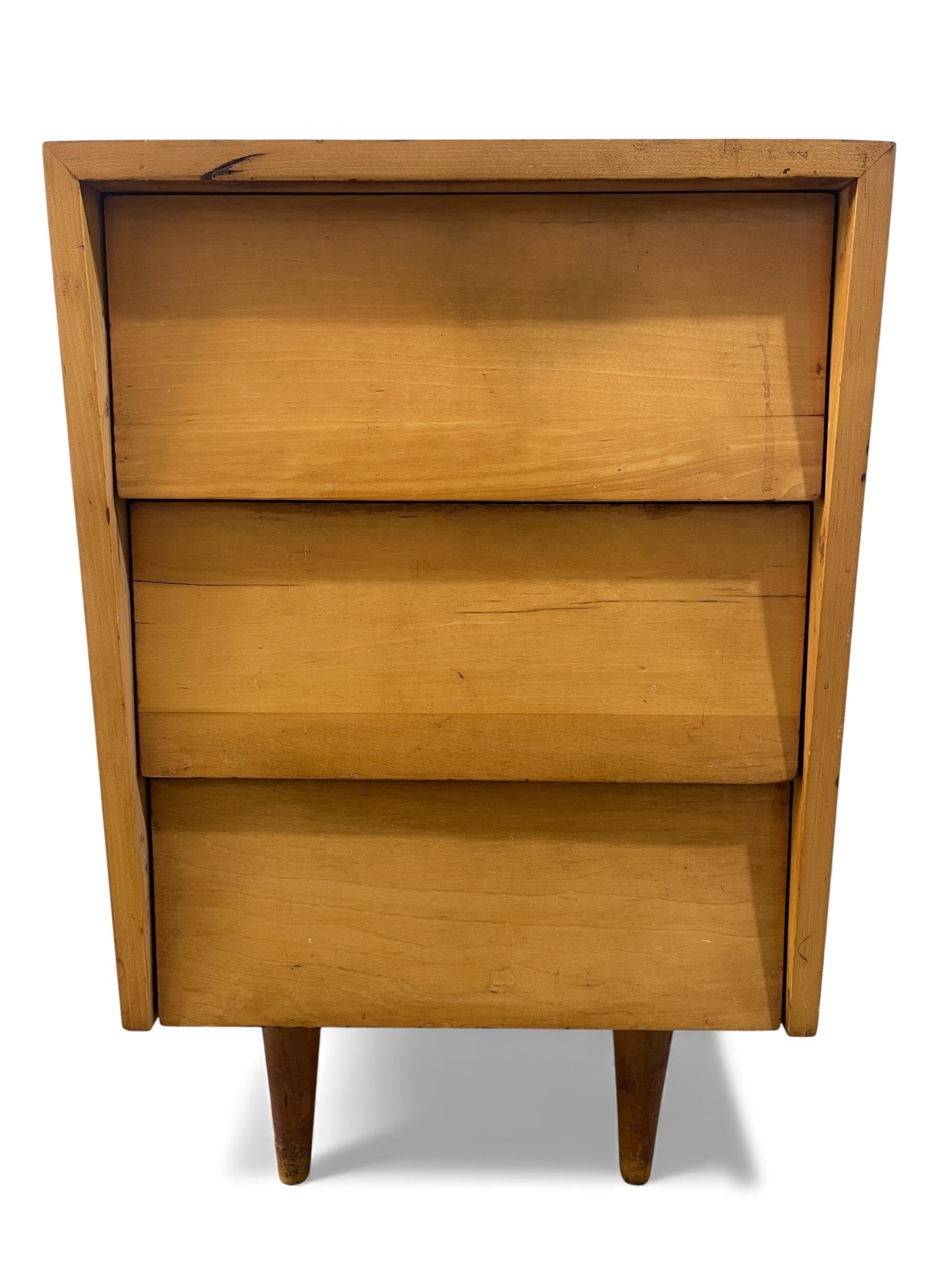 Florence Knoll Mid Century Nightstand: A single Florence Knoll Mid Century Nightstand