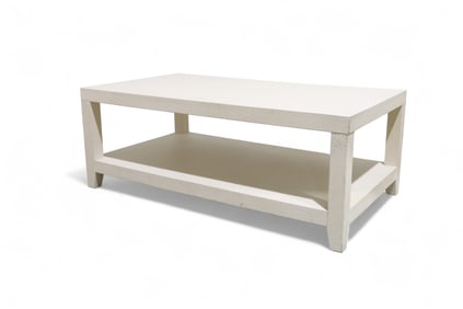 Linen Wrapped Coffee Table