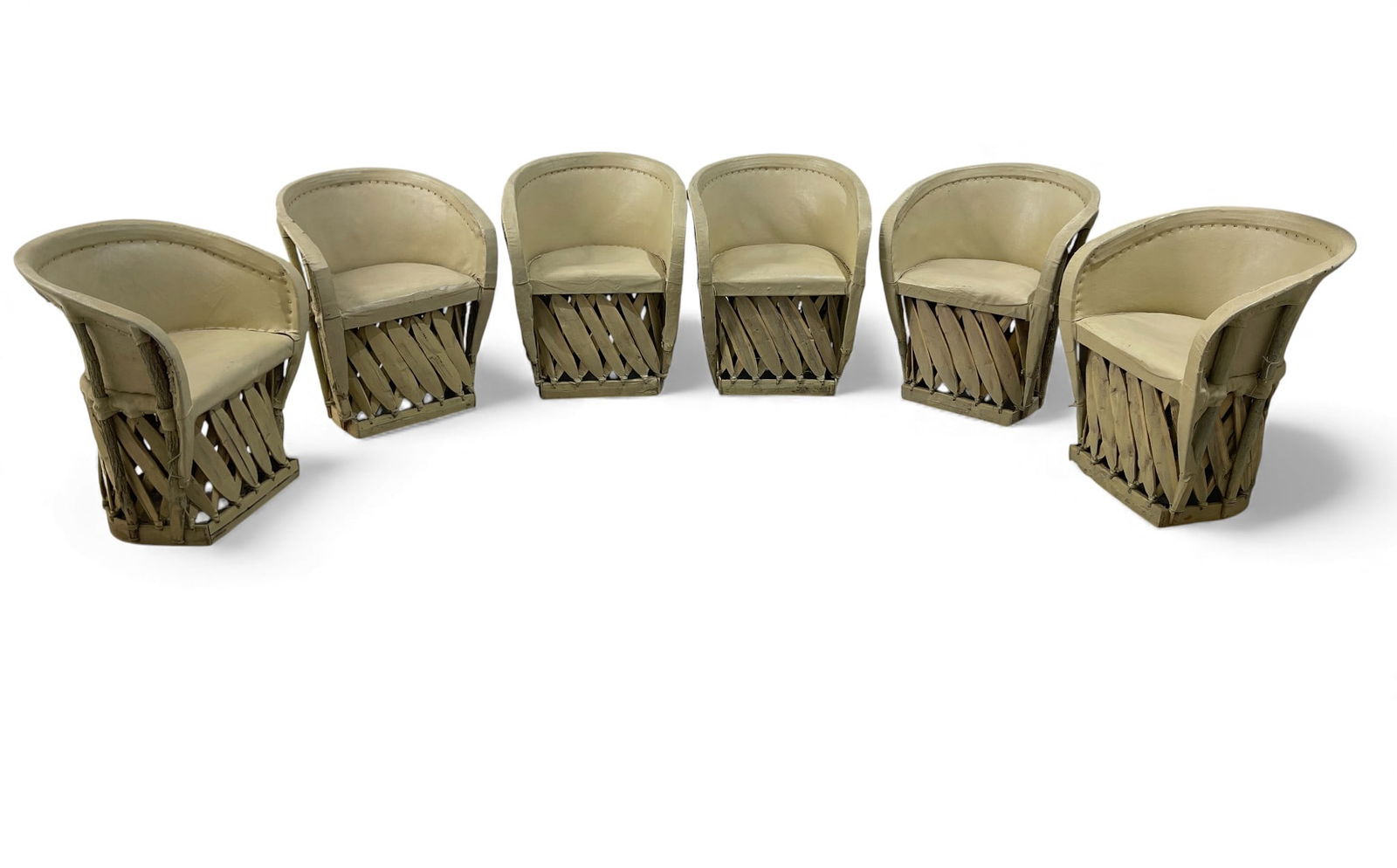 6 Handmade Mexican Equipal Chairs (1 of 16)