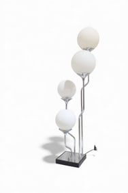 Cascading Chrome Lamp