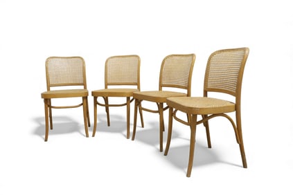 Josef Hoffman Bentwood & Cane Chairs - 4