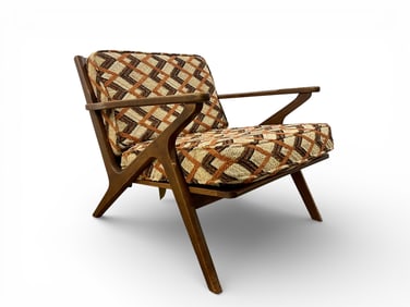 Mid Century "Z" Style Lounge Chair