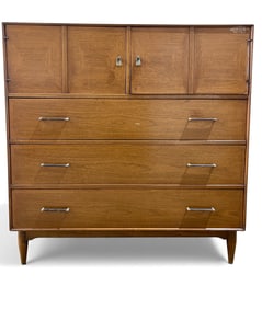 Ramseur Walnut Mid Century High Chest