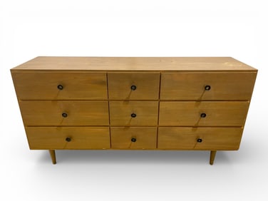 Paul Mccobb Style 9 Drawer Dresser