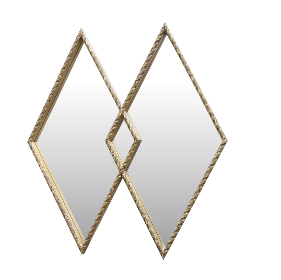 Gilt Double Diamond Wall Mirror (1 of 8)