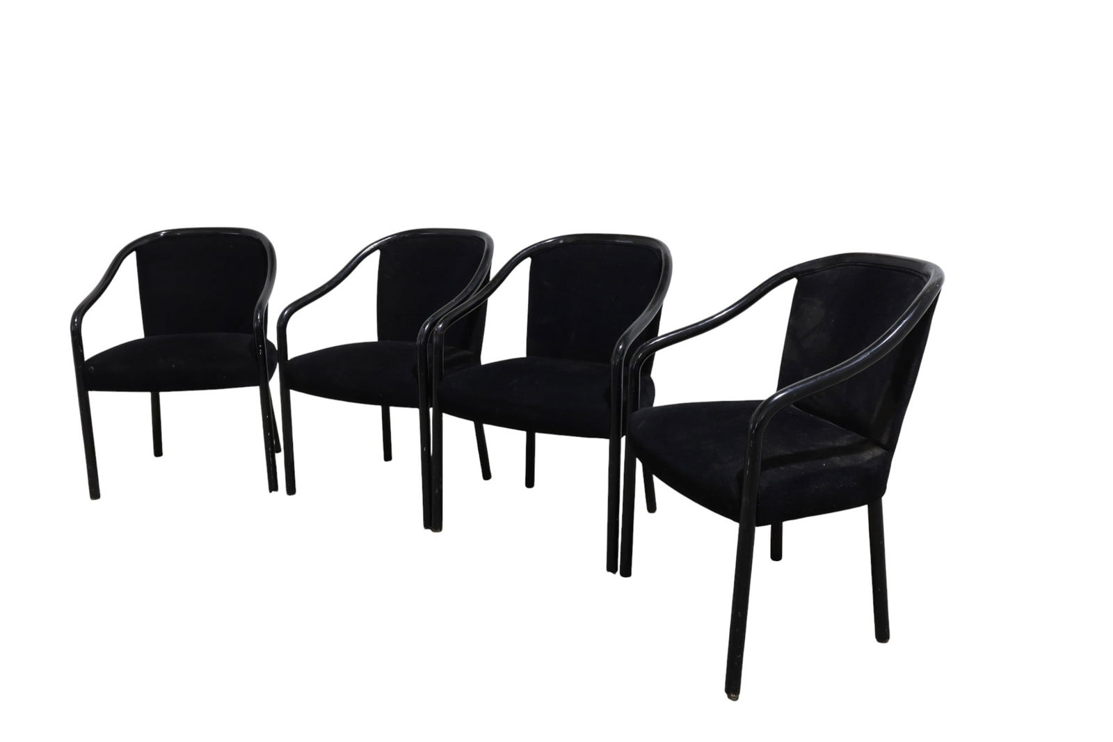 Ward Bennett Black Mohair Arm Chairs - 4 (1 of 13)