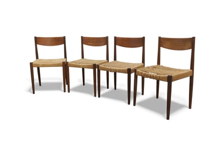 Danish Teak & Jute Chairs - 4