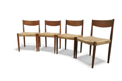 Danish Teak & Jute Chairs - 4