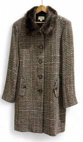 Neiman Marcus Exclusive Tweed Coat