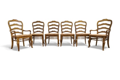 Country French Ladderback Chairs - 6