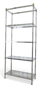 5 Shelf Chrome Etagere