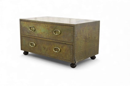 Sarreid LTD. Brass Chest