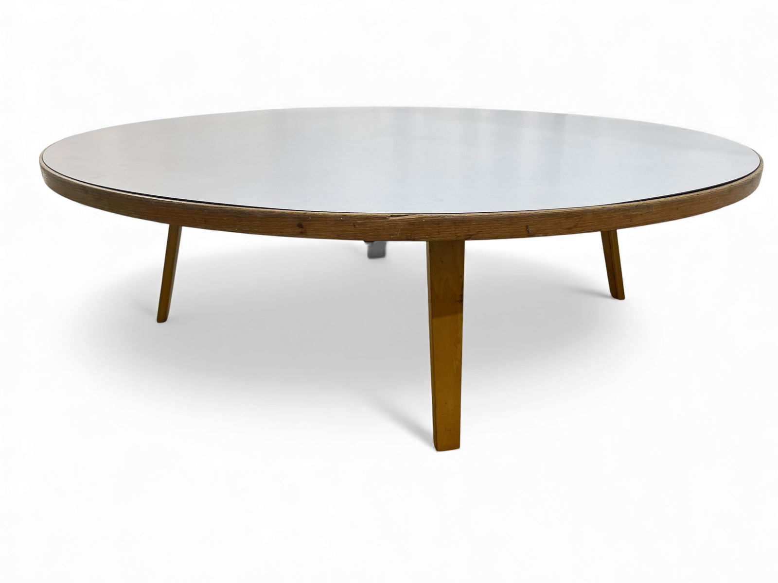 Danish Modern Round Laminate Coffee Table (1 of 10)