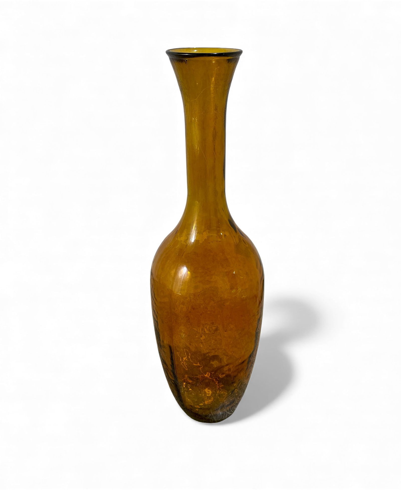 Large Amber Glass Floor Vase (1 of 4)